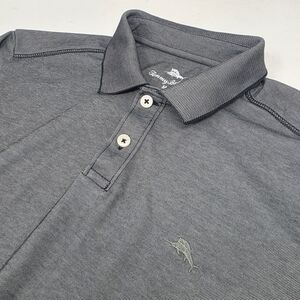 Tommy Bahama Gray Short Sleeve Polo Shirt Men's M